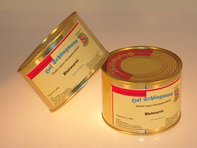 Wurst in Dosen Blutwurst 400 g